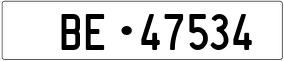 Truck License Plate